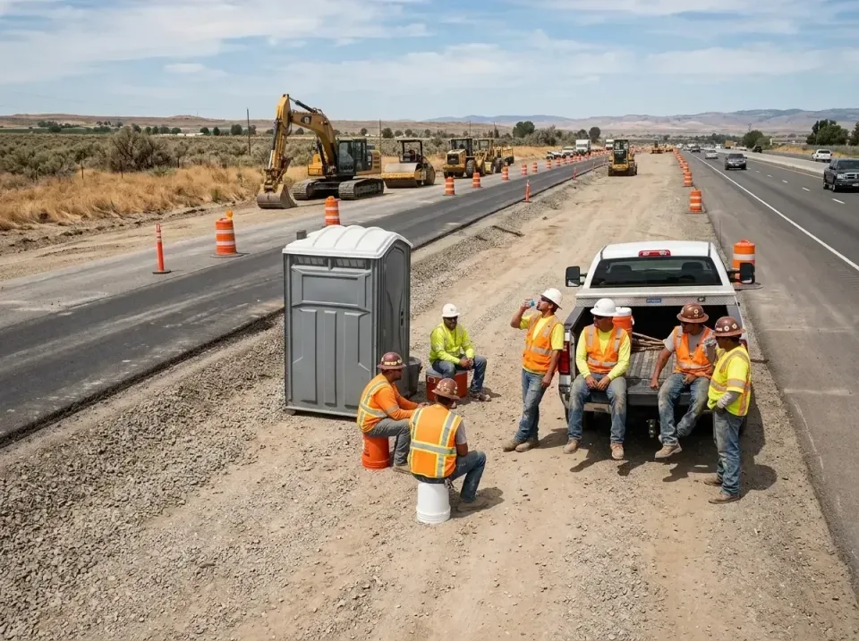 highway-road-construction-crew-007 — frequently asked questions, Porta Potty and Restroom Rentals in Desert Palms, CA